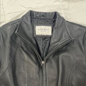 Nine West Womens Leather Jacket